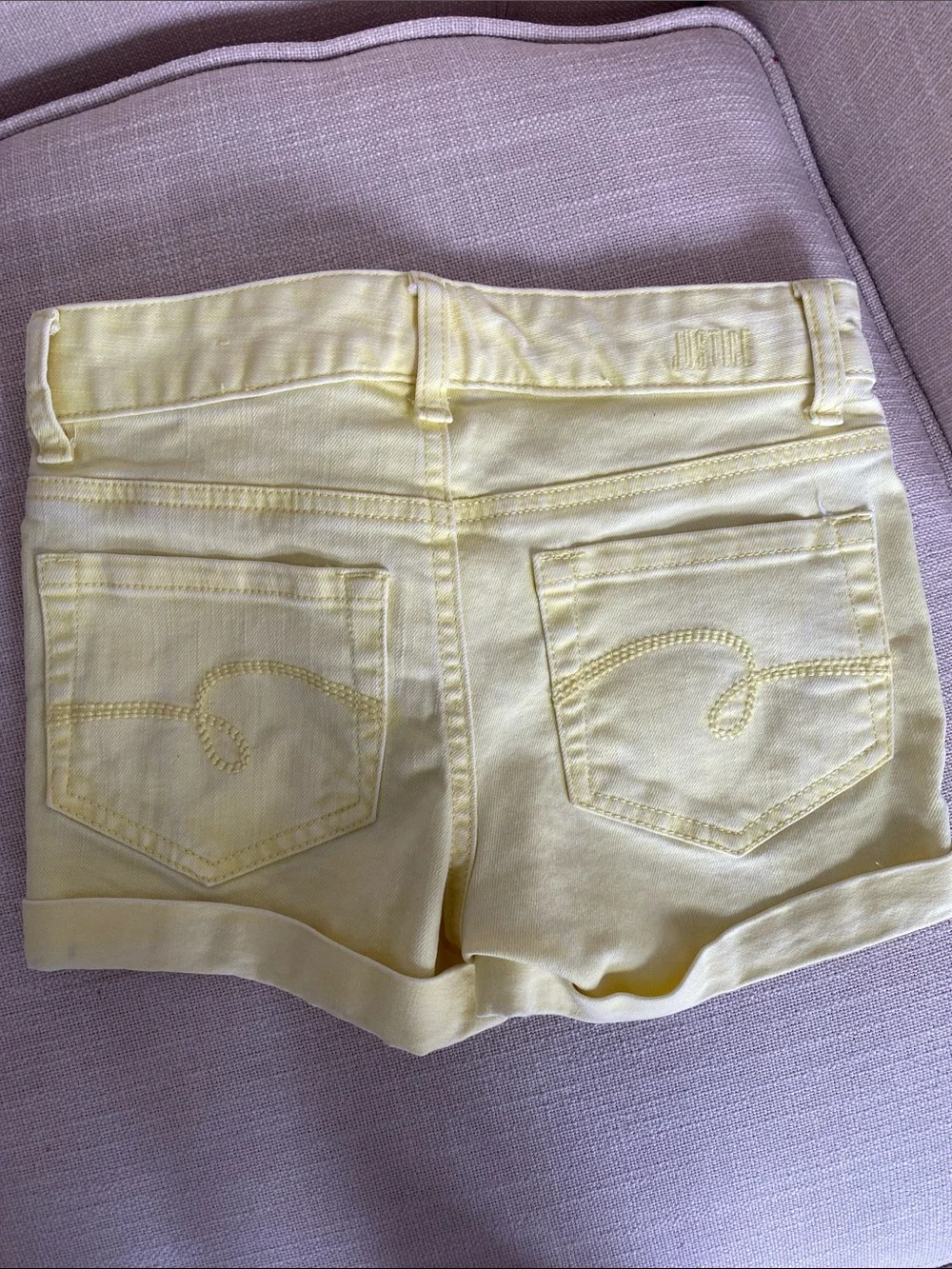Justice Tie Dye Yellow Girls' Shorts
